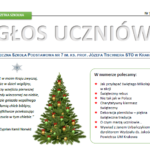 Pierwsze wydanie gazetki GŁOS UCZNIÓW