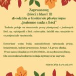 Jesienne cuda z liści – konkurs plastyczny