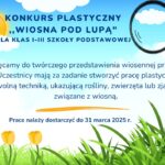Szkolny konkurs plastyczny ,,Wiosna pod lupą” dla klas I-III szkoły podstawowej
